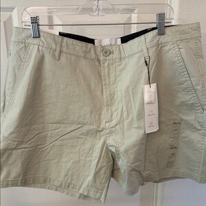 Calvin Klein Men's Light Green Flat Front Shorts